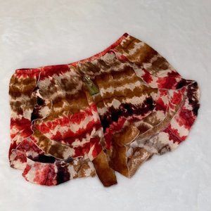 Living Doll boho tie dye shorts XL EUC